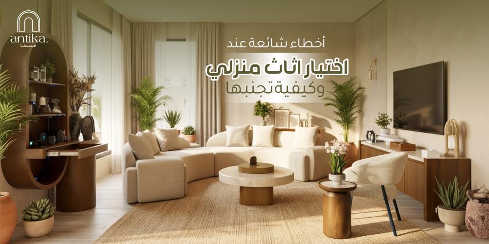 أخطاء شائعة عند اختيار أثاث منزلي وكيفية تجنبها