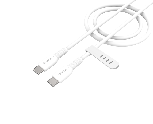 قيزمو كيبل شحن USB-C TO USB-C سيلكون أبيض