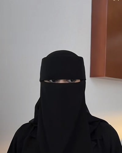 نقاب اسلامي مبطن حرير