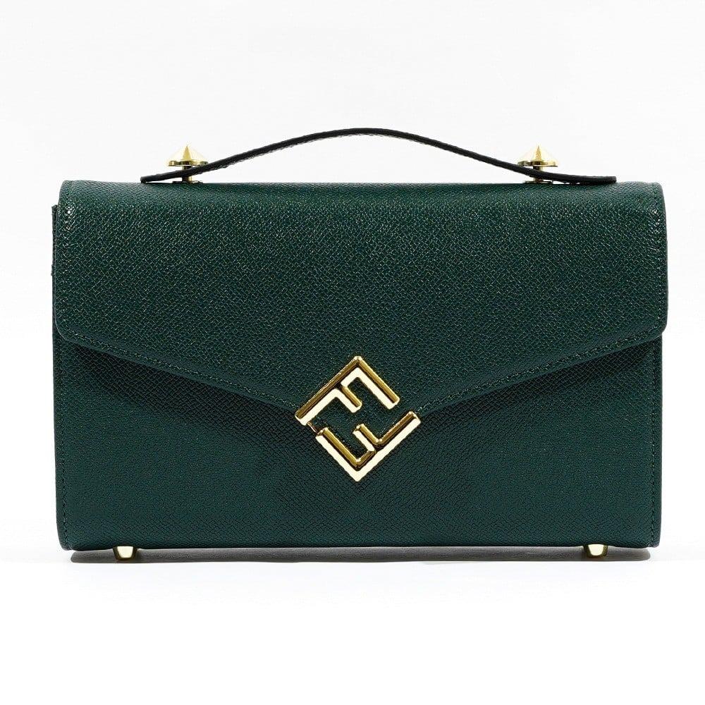 Discover the elegance of the continental bag with the FF Diamonds chain from Fendi