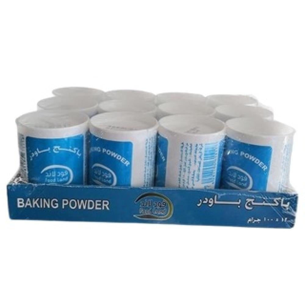 باكينج بودر فود لاند 100 جرام - 12 حبة