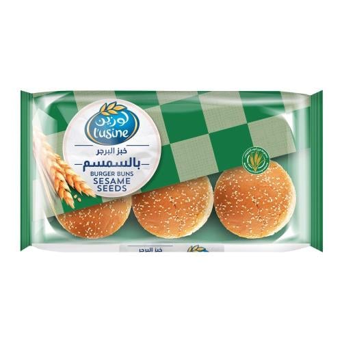 لوزين خبز البرجر بالسمسم 6 حبات