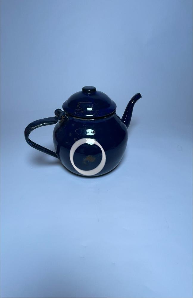 طقم اباريق غضار ازرق