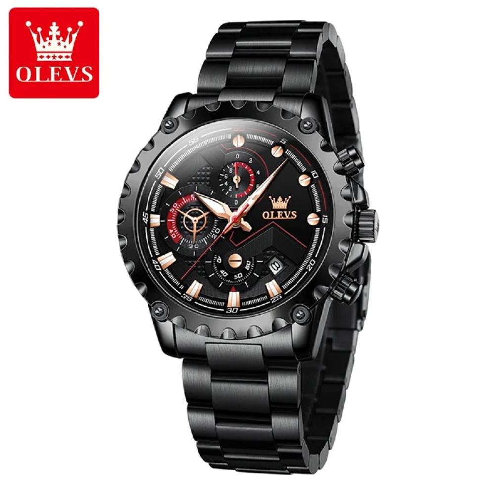 OLEVS ساعة كوارتز بكرونوغراف للرجال