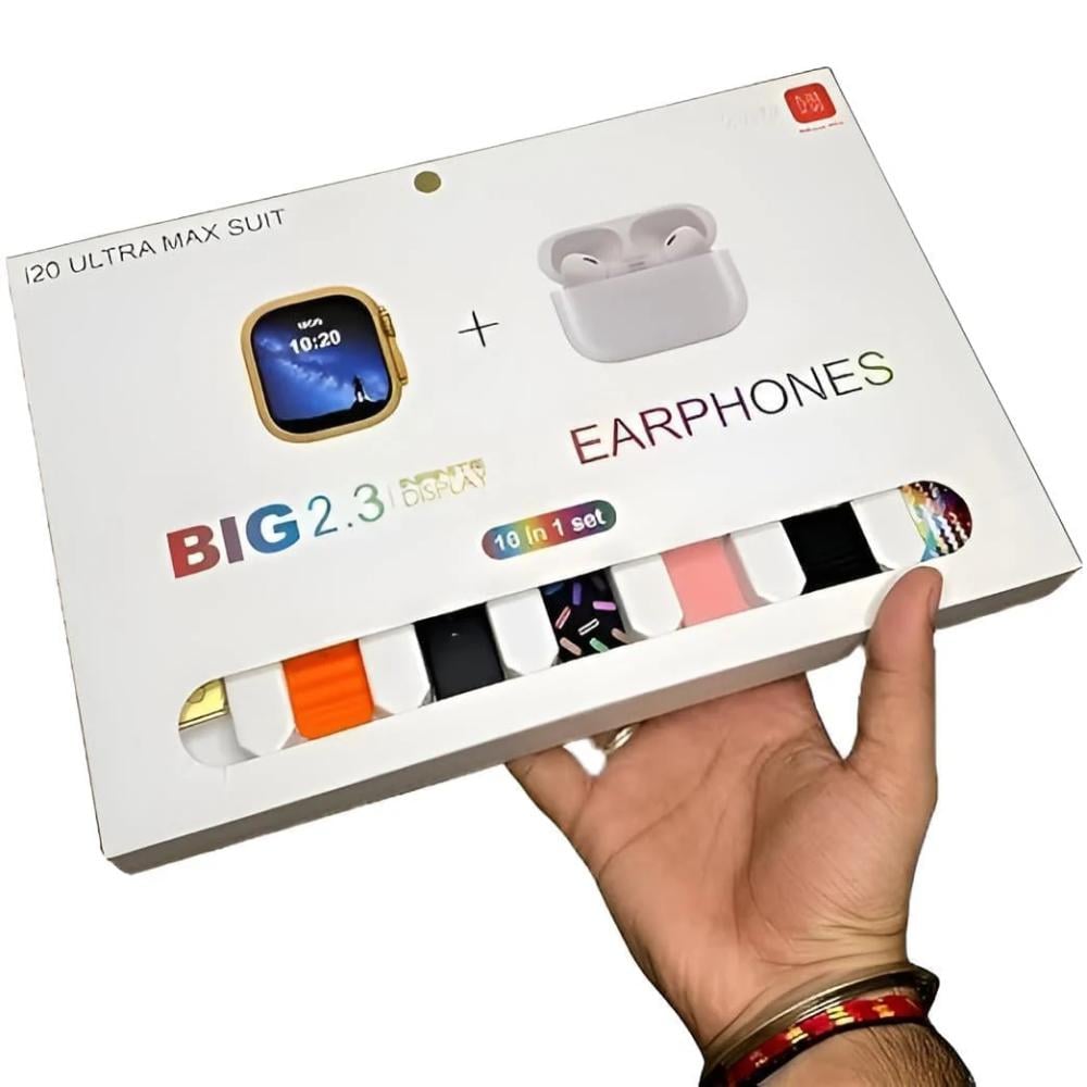 ساعة R20 Ultra Max الذكية + سماعة