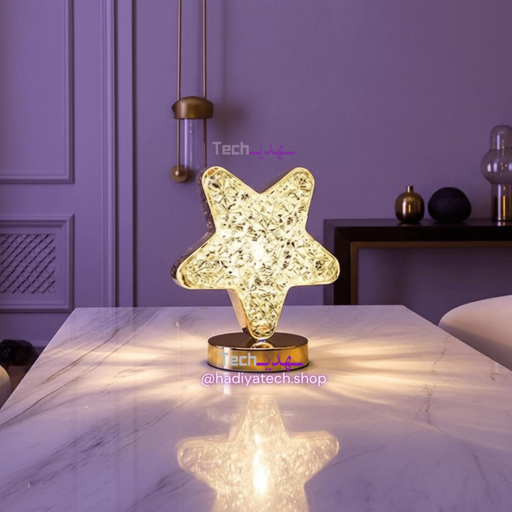 مصباح كريستالي على شكل نجمة