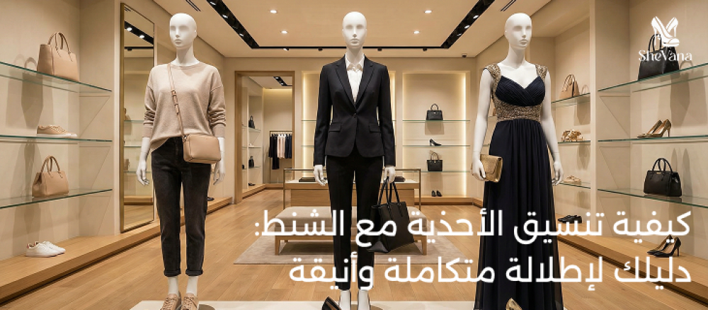 تنسيق الأحذية مع الشنط