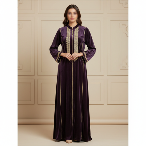 جلابية مخمل اومبريه