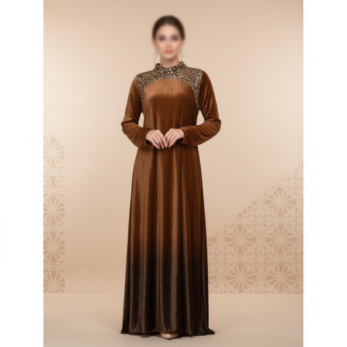 فستان مخمل اومبريه