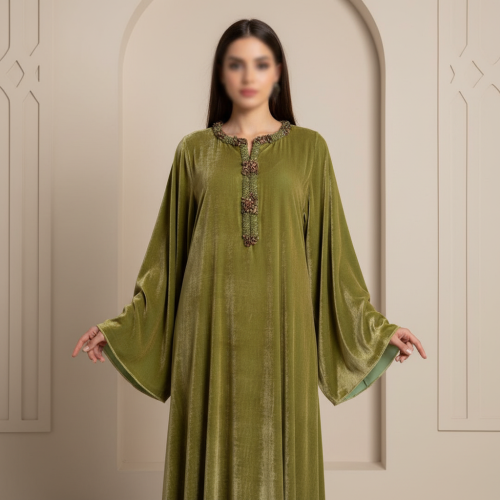 جلابية مخمل فرنسي