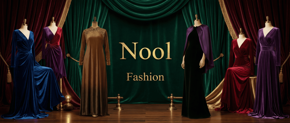اختاري فستانك المخملي المميز من مجموعتنا الجديدة بأسعار أقل من Fashion NOOL