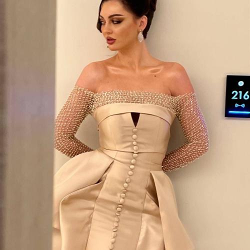 فستان نسائي سهرة تب