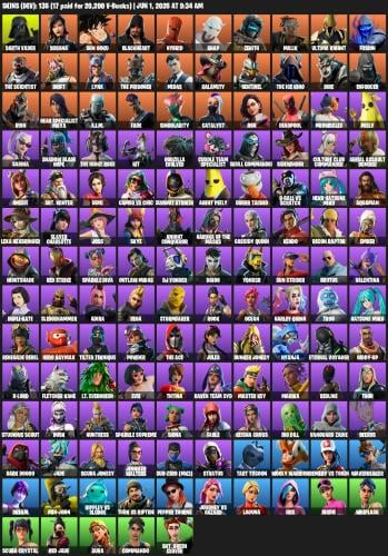 حساب Fortnite مميز | 135 سكن