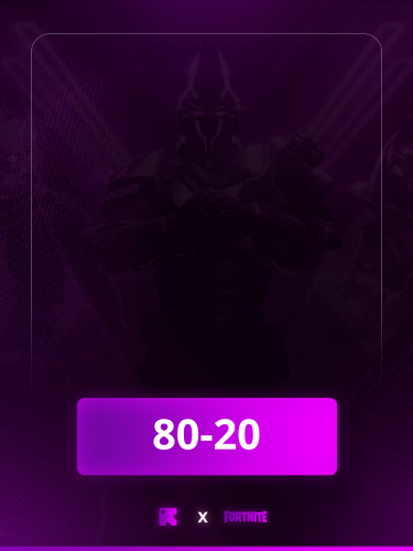 حساب فورت نايت (20-80) سكن
