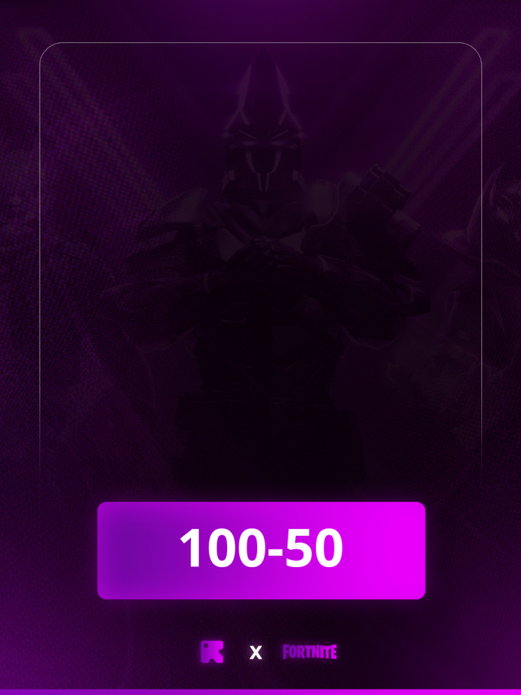 حساب فورت نايت (50-100) سكن