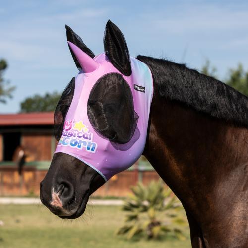 UNICORN LYCRA ANTI-FLY MASK WITH EAR COVER NET