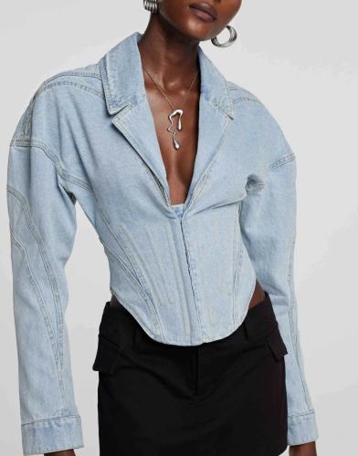 Fallon Corset Denim Jacket