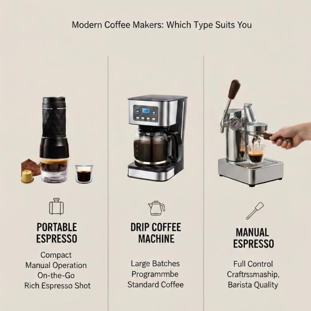 ماكينة اسبريسو يدوية أم أوتوماتيكية الفرق والمميزات قبل الشراء
