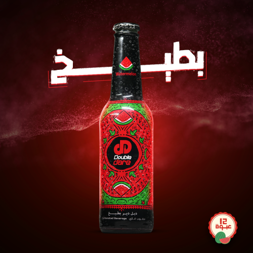 مشروب غازي دبل دير بطيخ (12 عبوة)