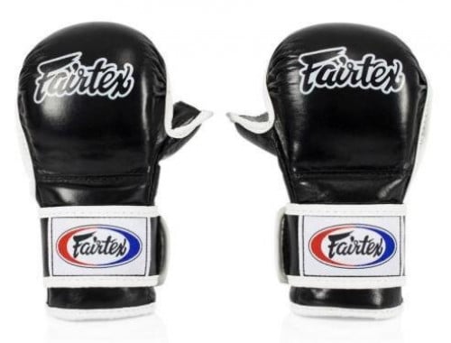 FAIRTEX - DOUBLE WRIST WRAP CLOSURE MMA SPARRRING GLOVES (FGV15) - BLACK