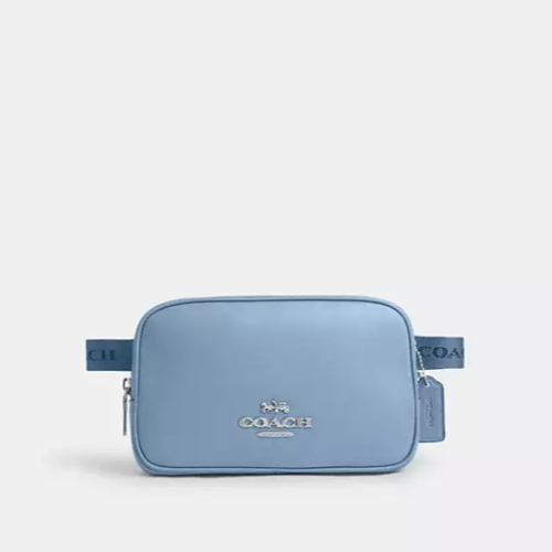 Coach bag blue online leather