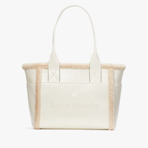 Kate Spade deals Ash Street Flower Applique Triple Compartment Tote and Wristle