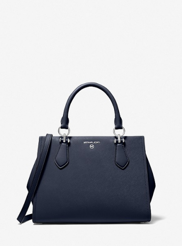 Marilyn Medium Saffiano Leather Satchel Moon Outlet