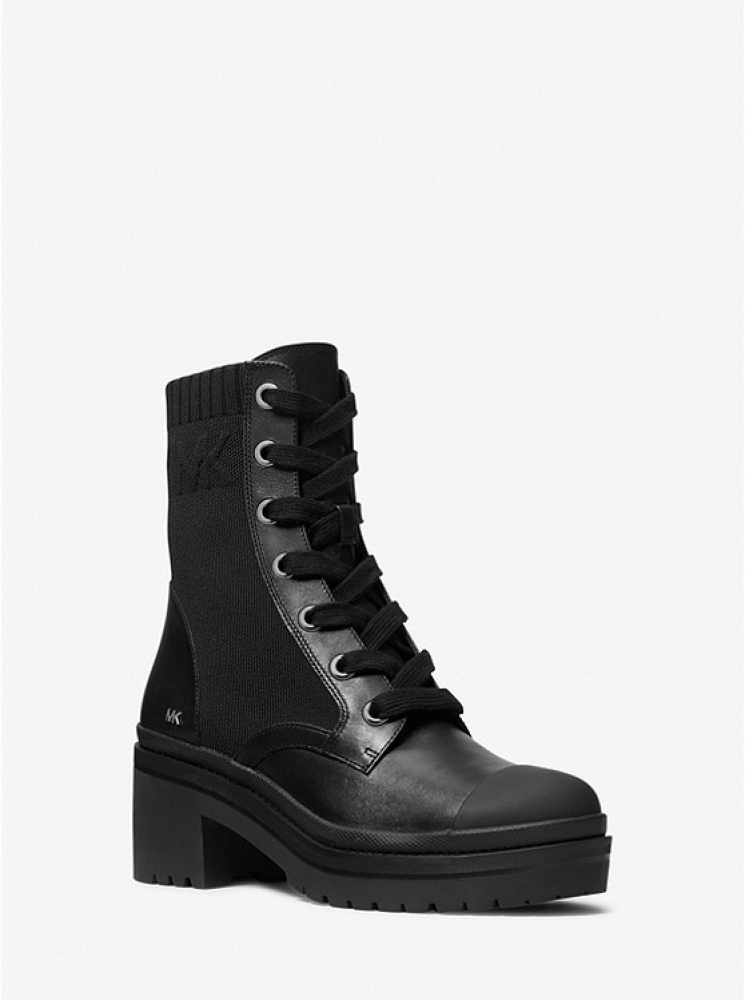 Michael Kors leather stretch boots - مون اوتليت Moon Outlet