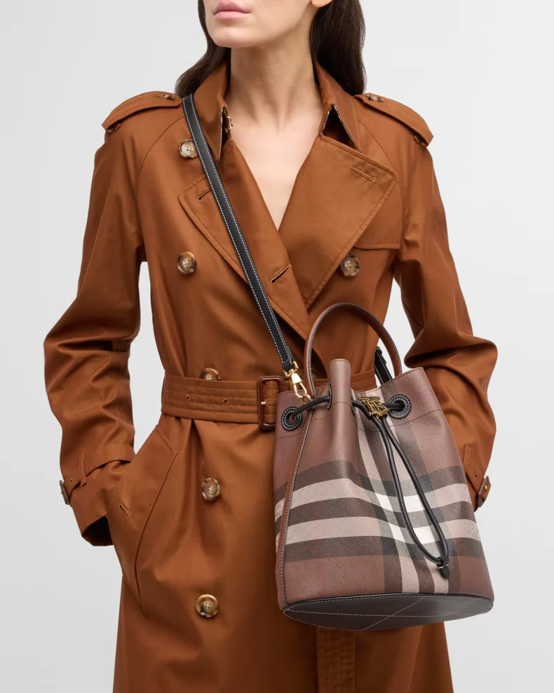 Burberry small bucket bag on sale