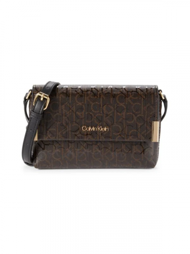 Calvin klein hudson discount top zip signature crossbody