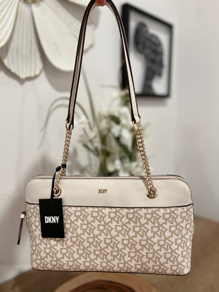 Buy DKNY Women Brown Textured Leather Tote Bag With Charm Online - 909746 |  The Collective
