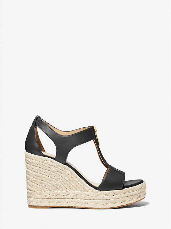 Barkley leather wedge sandals from Michael Kors - مون اوتليت Moon Outlet -  شنط ماركات اصلية