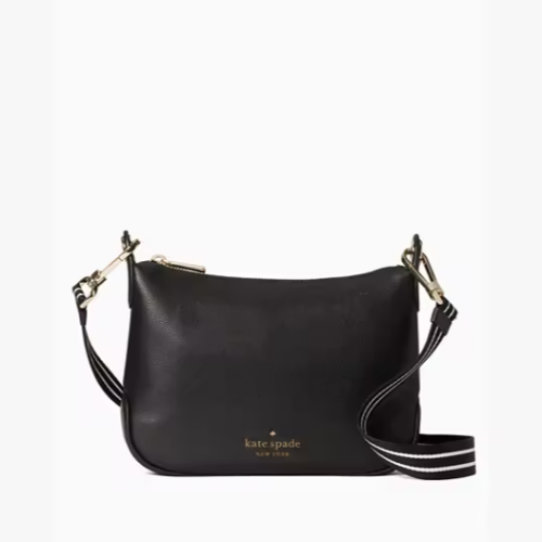 Kate spade sling on sale bag black and white