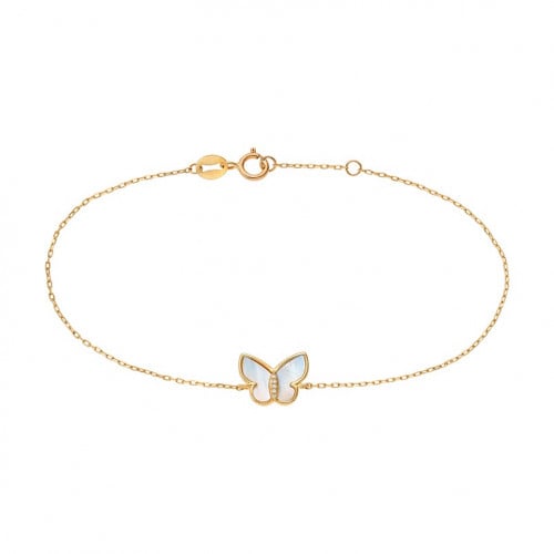 Joy butterfly pearl Barcelet-Gold