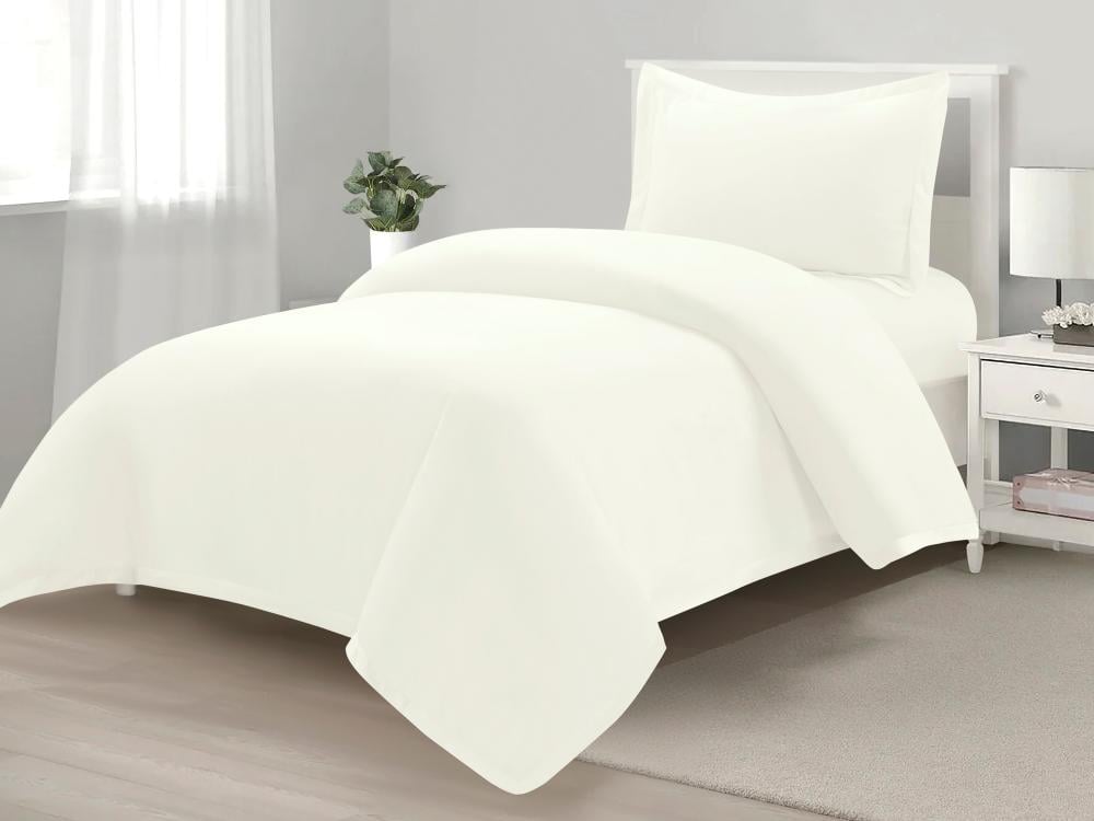 تلبيسة لحاف بدون حشوة مفرد ونص 3 قطع - سكري