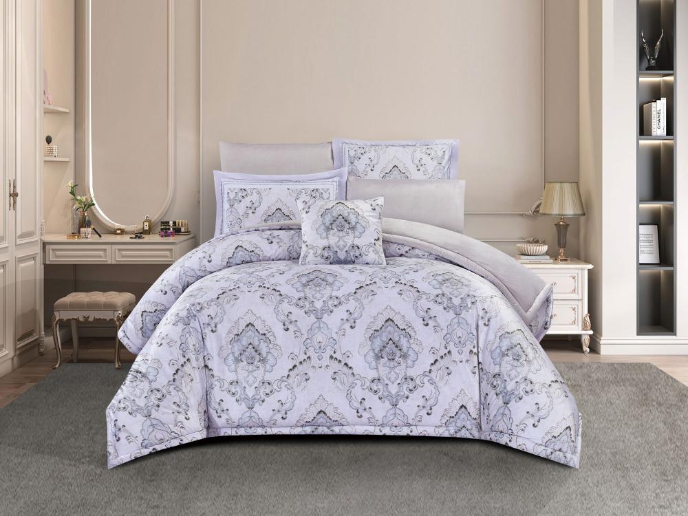 مفرش LOMY شتوي مخمل مزدوج - 200×200 سم - 8 قطع - K26