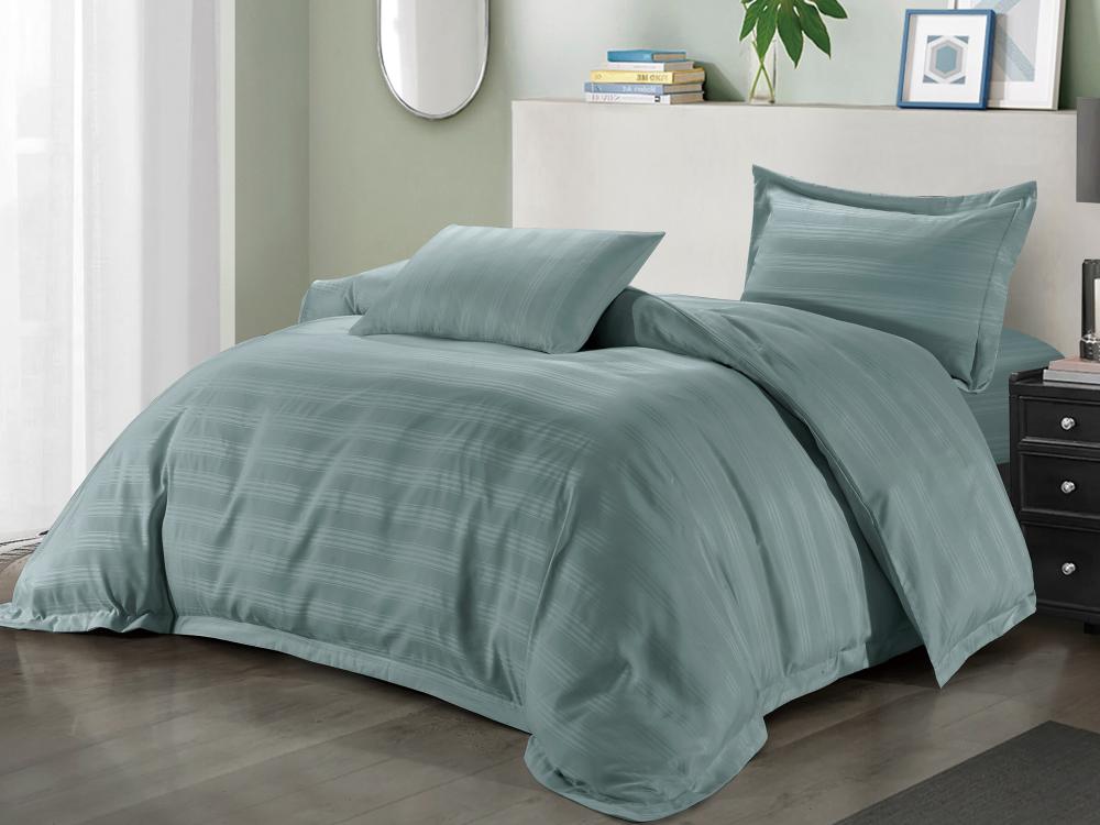 مفرش CROWN فندقي مفرد ونص - 140×200 سم - 5 قطع - فيروزي
