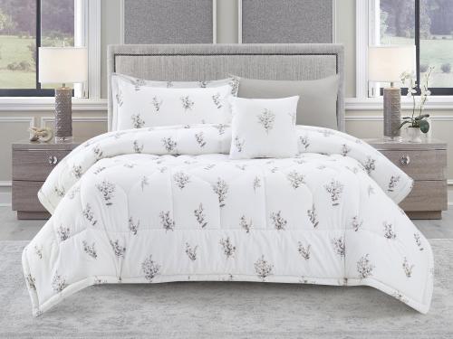 مفرش FLORA مشجر مودرن قطن مفرد ونص - 140×200 سم -...