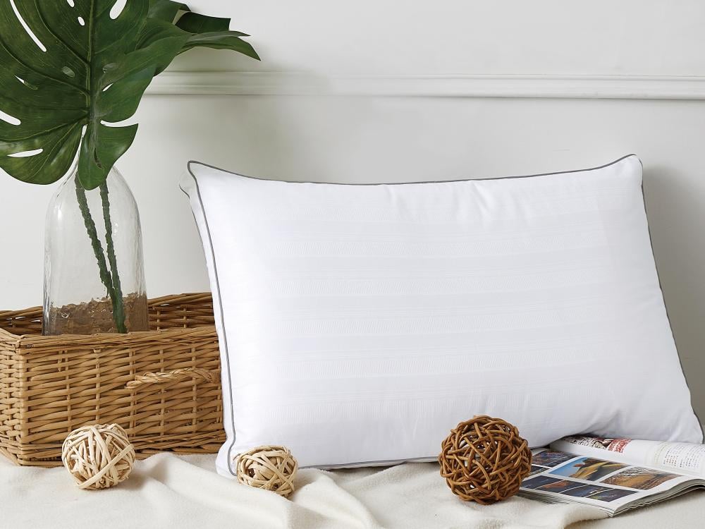 مخدة زارا الفندقية القطنية منخفضة السماكة - 50×75 سم