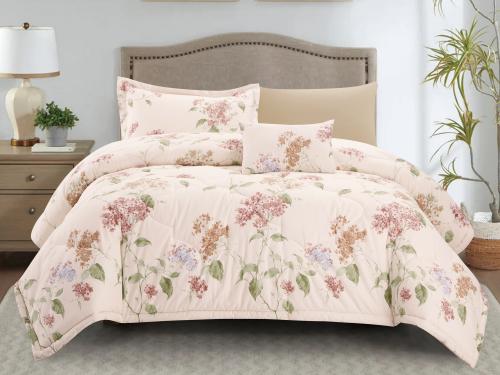 مفرش DONA مشجر مودرن قطن مفرد ونص - 140×200 سم - 6...