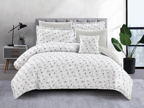 مفرش FLORA مشجر مودرن قطن مزدوج - 200×200 سم - 7 ق...