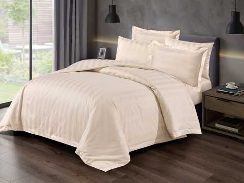 مفرش KENDA فندقي قطن فاخر مزدوج - 200×200 سم - 7 ق...