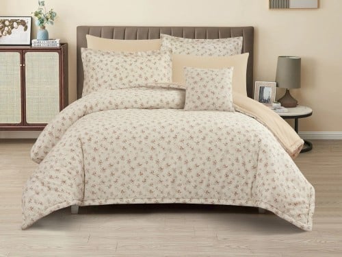 مفرش FLORA مشجر مودرن قطن مزدوج - 200×200 سم - 7 ق...