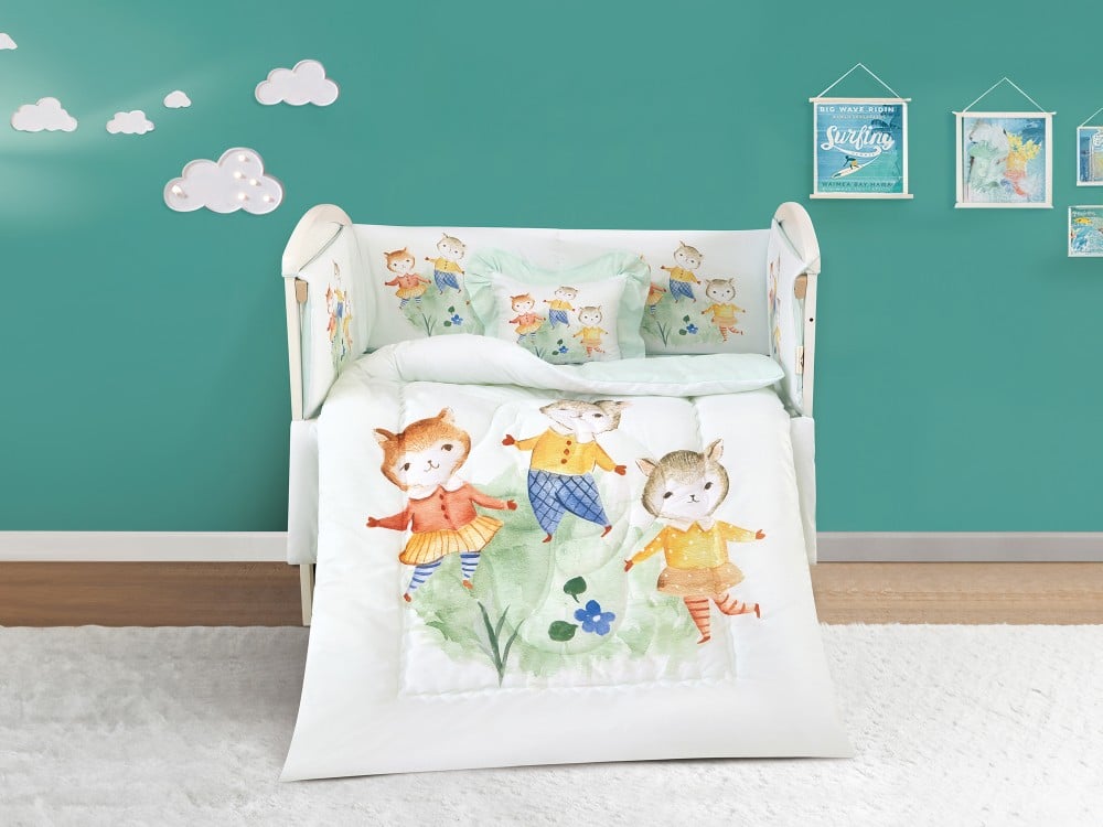 مفرش أطفال KIDS حواجز مواليد - 5 قطع - T05