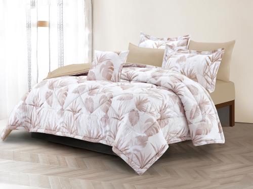 مفرش FLORA مشجر مودرن قطن مزدوج - 200×200 سم - 7 ق...