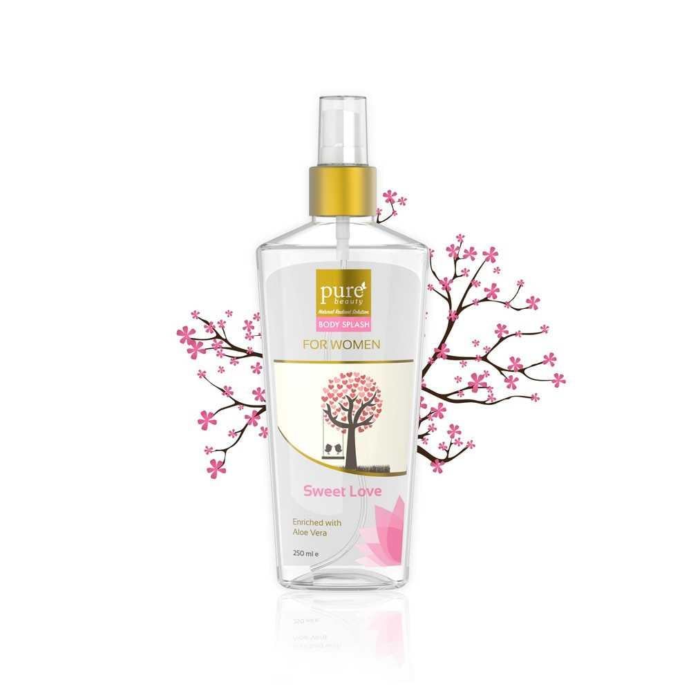 بيور بيوتي بخاخ معطر للجسم (بودي سبلاش) سويت لاف نسائى 250 مل