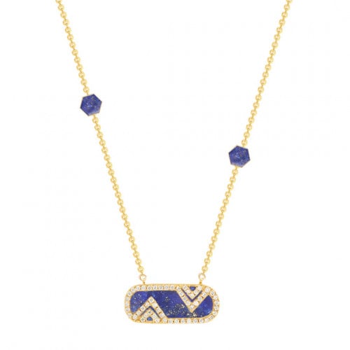 تعليقة بيضاوي لابيز ، إضافة مضلعين ، ألماس طبيعي