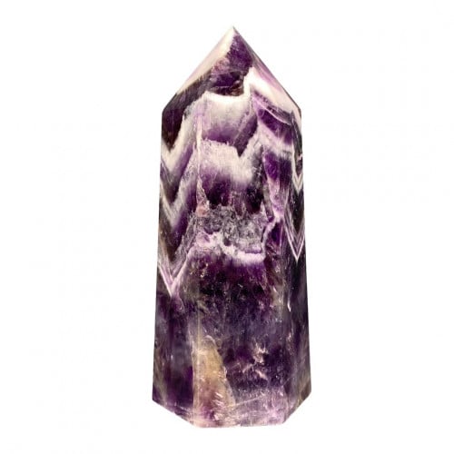 حجر مسلة سلكي فلوريت بنفسجي كبير