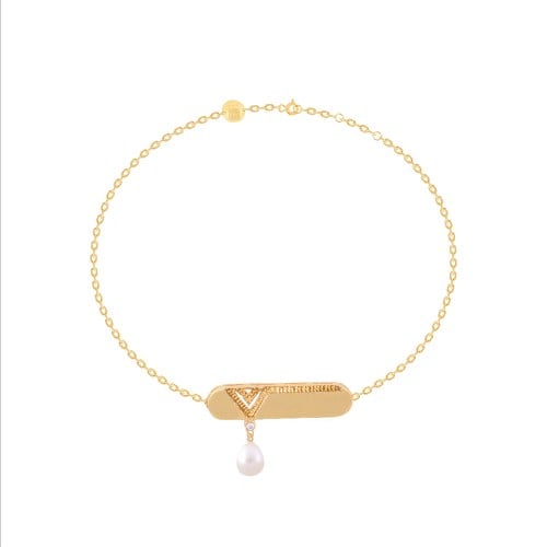 أسوارة قاعده ذهب ، لؤلؤه ، زركون