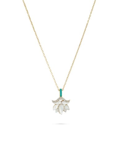 تعليقة لوتاز ذهب عيار 18 , ألماس طبيعي